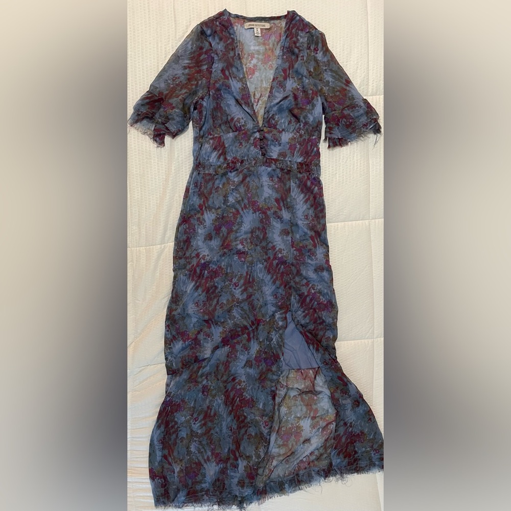 Urban Outfitters Blue and Purple Floral Dress